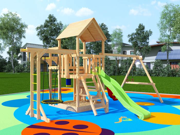 Детские площадки для дачи DIY5335