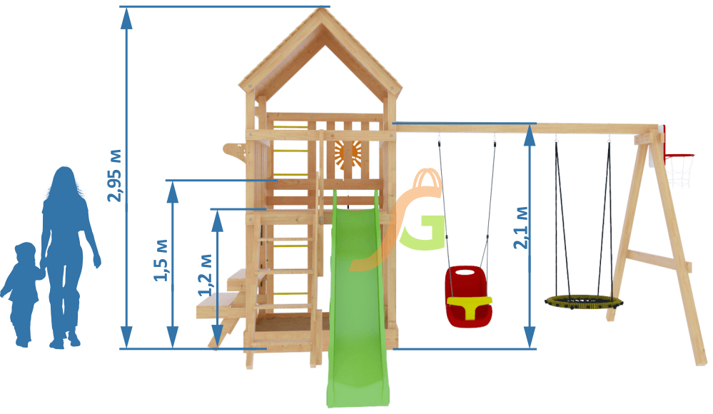 Детские площадки для дачи DIY4678